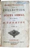 MUSIC.  Thomson, William. Orpheus Caledonius: or, A Collection of Scots Songs. 2 vols.  1733